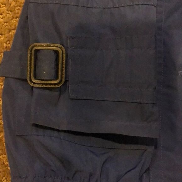 BURBERRY Kids Blue Buttons Removable Hood Raincoat Signature Plaid Size 4Y - Picture 5 of 8